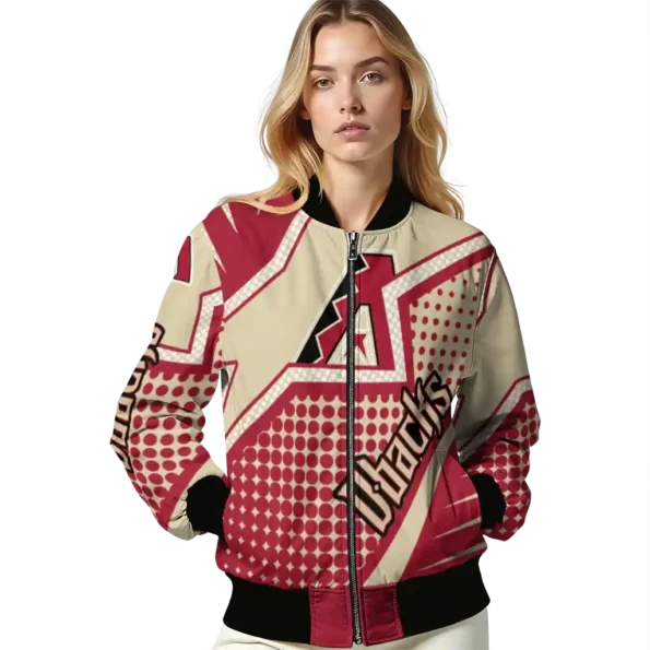 custom arizona diamondbacks star burst red bomber jacket latest model.webp