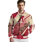 custom arizona diamondbacks star burst red varsity jacket best selling