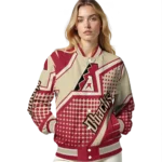 custom arizona diamondbacks star burst red varsity jacket best selling