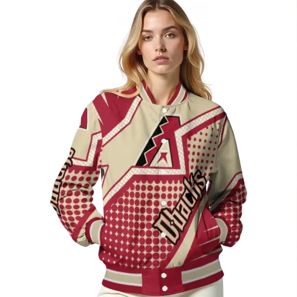 custom arizona diamondbacks star burst red varsity jacket latest model