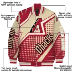custom arizona diamondbacks star burst red varsity jacket best selling