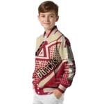 custom arizona diamondbacks star burst red varsity jacket best selling