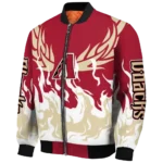 custom arizona diamondbacks winged blaze red white bomber jacket best selling.webp