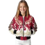 custom arizona diamondbacks winged blaze red white bomber jacket best selling.webp