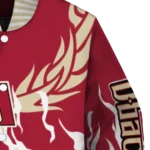 custom arizona diamondbacks winged blaze red white varsity jacket best selling