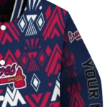 custom atlanta braves pyramid shapes navy varsity jacket best selling