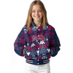 custom atlanta braves pyramid shapes navy varsity jacket best selling