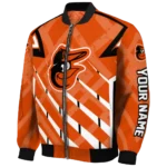 custom baltimore orioles chevron angles orange bomber jacket best selling
