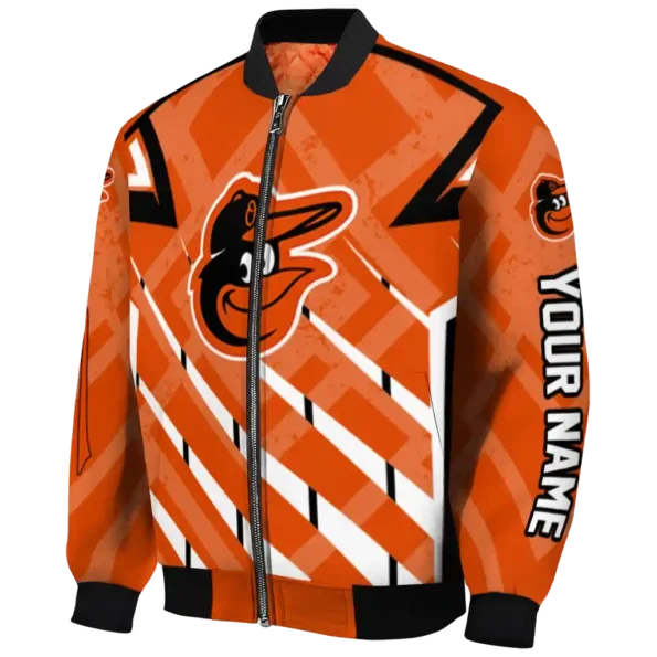 custom baltimore orioles chevron angles orange bomber jacket best selling