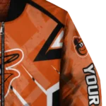 custom baltimore orioles chevron angles orange bomber jacket best selling