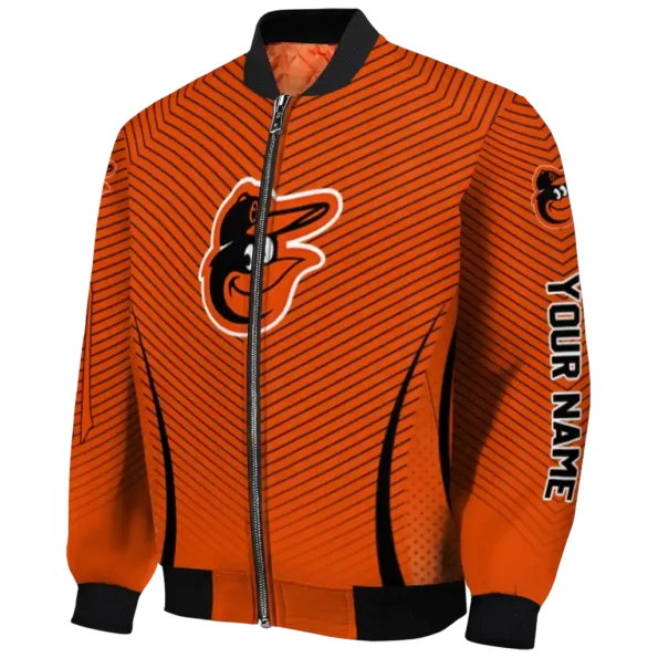 custom baltimore orioles chevron arrow orange bomber jacket best selling