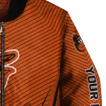 custom baltimore orioles chevron arrow orange bomber jacket best selling