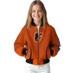 custom baltimore orioles chevron arrow orange bomber jacket best selling