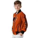 custom baltimore orioles chevron arrow orange bomber jacket best selling