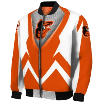 custom baltimore orioles v stripes orange white bomber jacket best selling