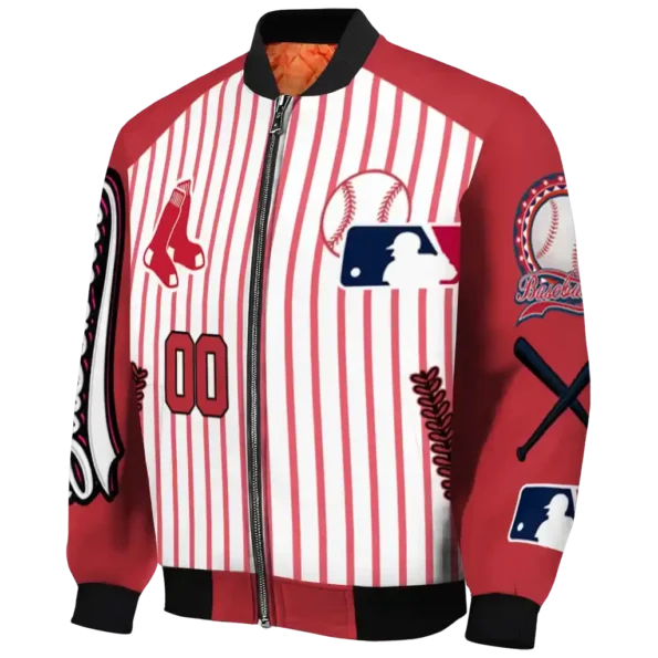 custom boston red sox eagle baseball red white bomber jacket best selling
