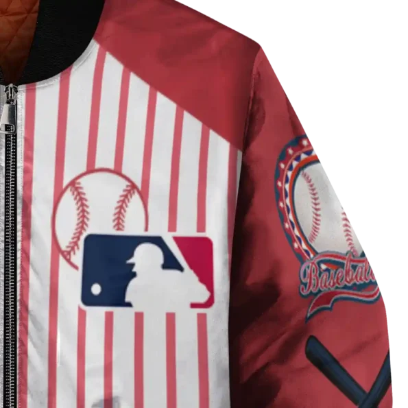 custom boston red sox eagle baseball red white bomber jacket premium grade