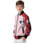 custom boston red sox eagle baseball red white bomber jacket best selling