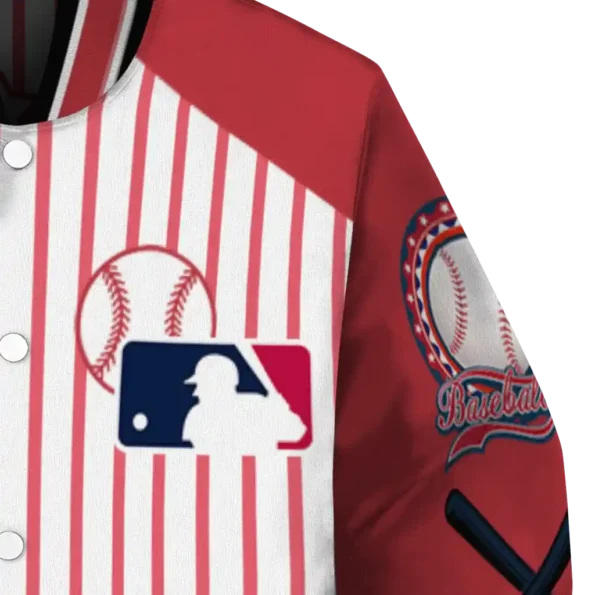 custom boston red sox eagle baseball red white varsity jacket premium grade