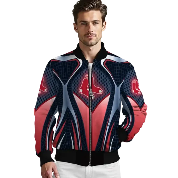 custom boston red sox mesh chest old navy crocs black bomber jacket high quality