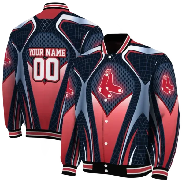 custom boston red sox mesh chest old navy crocs black varsity jacket fashion forward