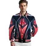 custom boston red sox mesh chest old navy crocs black varsity jacket best selling