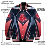 custom boston red sox mesh chest old navy crocs black varsity jacket best selling