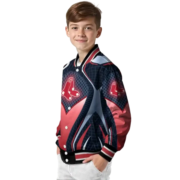 custom boston red sox mesh chest old navy crocs black varsity jacket trendy