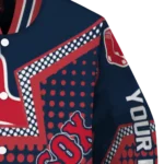 custom boston red sox star burst red varsity jacket best selling