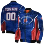 custom chicago cubs power plate blue bomber jacket best selling
