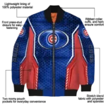 custom chicago cubs power plate blue bomber jacket best selling