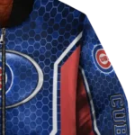 custom chicago cubs power plate blue bomber jacket best selling