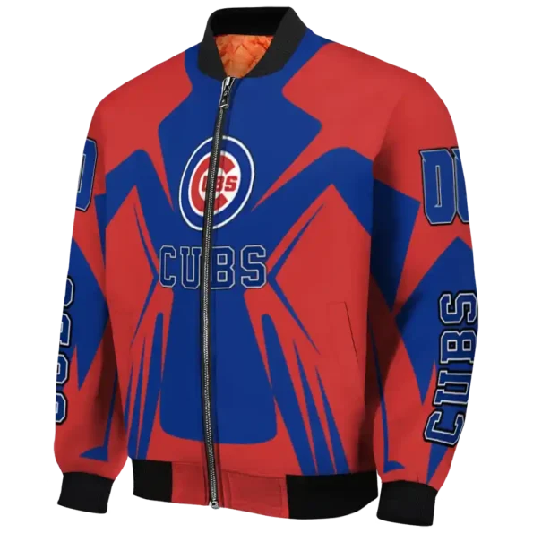 custom chicago cubs spider mark blue red crocs bomber jacket best selling