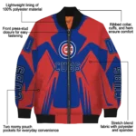 custom chicago cubs spider mark blue red crocs bomber jacket best selling