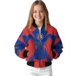 custom chicago cubs spider mark blue red crocs bomber jacket best selling
