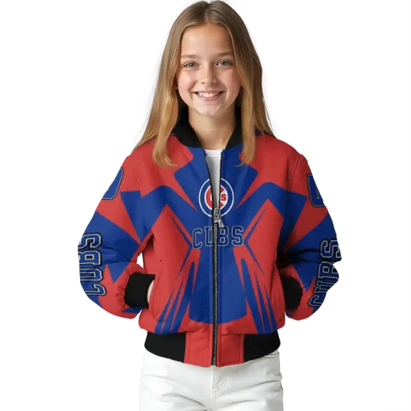 custom chicago cubs spider mark blue red crocs bomber jacket top rated