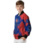 custom chicago cubs spider mark blue red crocs bomber jacket best selling