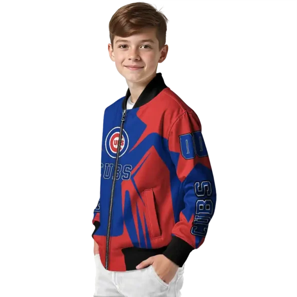 custom chicago cubs spider mark blue red crocs bomber jacket trendy