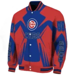 custom chicago cubs spider mark blue red crocs varsity jacket best selling