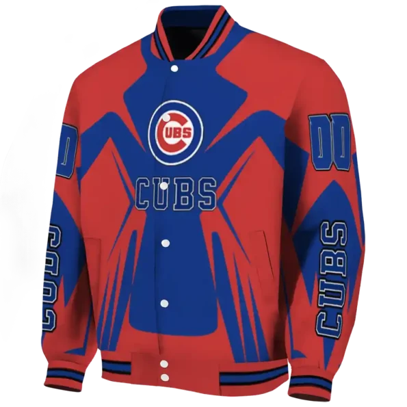 custom chicago cubs spider mark blue red crocs varsity jacket best selling