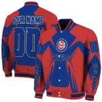 custom chicago cubs spider mark blue red crocs varsity jacket best selling