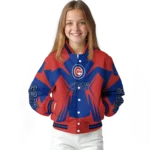 custom chicago cubs spider mark blue red crocs varsity jacket best selling