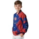 custom chicago cubs spider mark blue red crocs varsity jacket best selling