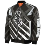 custom chicago white sox chevron angles black bomber jacket best selling
