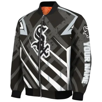 custom chicago white sox chevron angles black bomber jacket best selling
