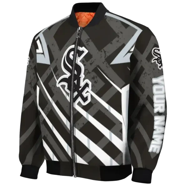 custom chicago white sox chevron angles black bomber jacket best selling