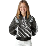 custom chicago white sox chevron angles black bomber jacket best selling