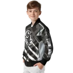 custom chicago white sox chevron angles black bomber jacket best selling