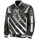 custom chicago white sox chevron angles black varsity jacket best selling