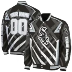 custom chicago white sox chevron angles black varsity jacket best selling